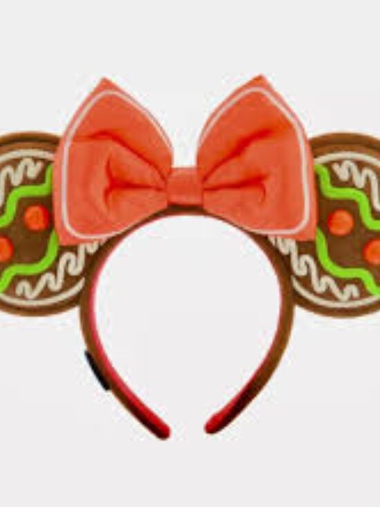 Disney Parks Minnie Mickey Mouse Ears Gingerbread 2024 Headband for Adults NWT main image 7